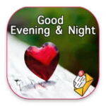 good night evening message gif android application logo